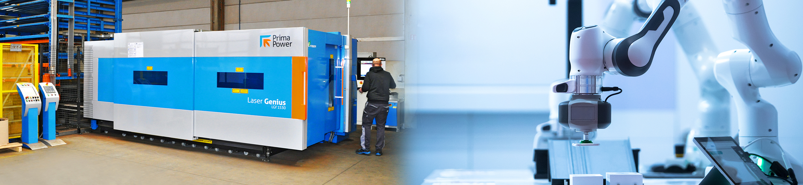 3D-Laseranlage bei der Arbeit