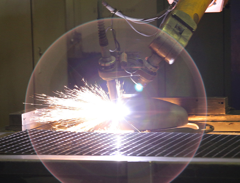 Flame cutting at ILA-Langner