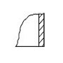 Flat edge and flat turned edge